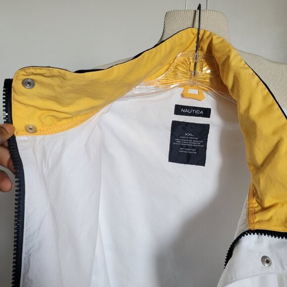 Nautica NS-83 White Zip-Up Vintage Jacket (Size: XXL) - Picture 4 of 16
